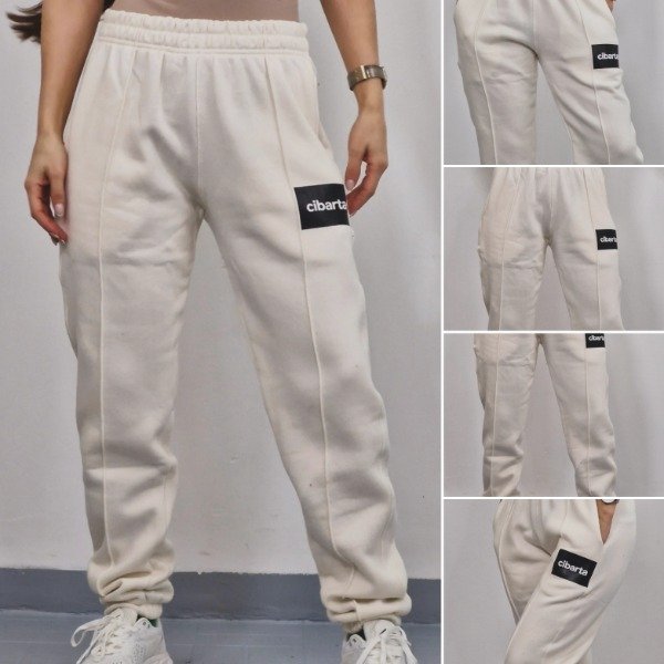 Producto - Pantalón Mujer Cibarta Modelo 1983 Crema algodon Frisado