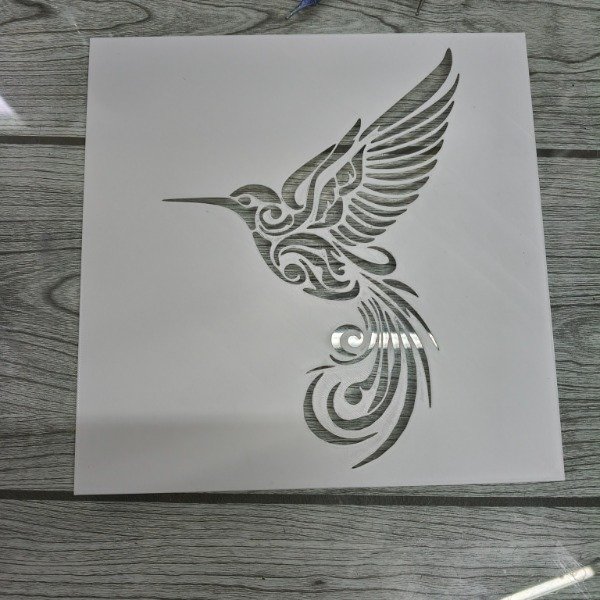 Producto - Stencil colibri 1 20 x 20