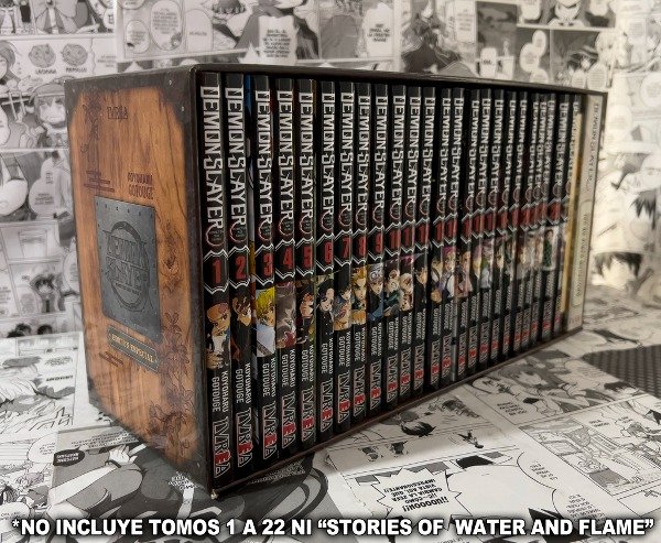 Producto - DEMON SLAYER (COMPLETA 23 TOMOS + SHORT STORIES + CAJA + PIN + STICKERS) IVREA