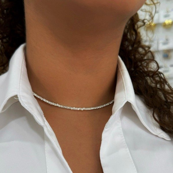 Producto - COLLAR RIGIDO STRASS FINO SIMPLE