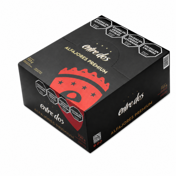 Producto - Alfajor Entre Dos Caja X12 Un. Surtido - 8 sabores -