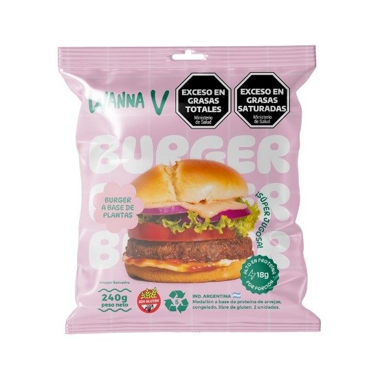 Producto - Hamburguesa a base de proteína de arveja