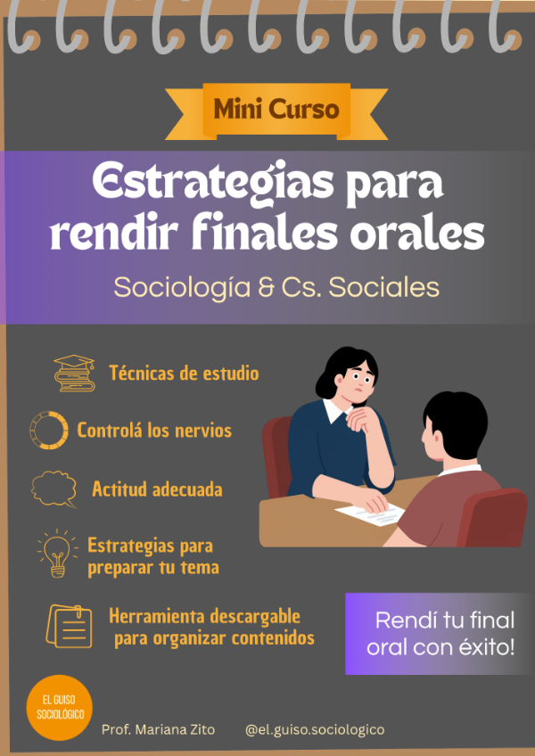 Producto - PACK: Estrategias para rendir finales orales en Cs Sociales