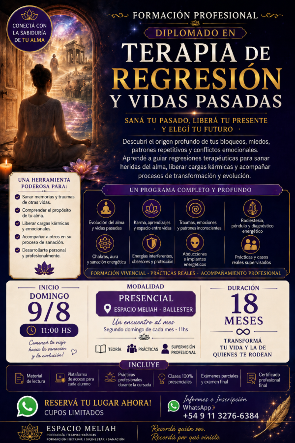 Producto - FORMACION TERAPIA DE REGRESION Y VIDAS PASADAS