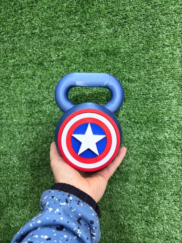 Producto - KETTS XXL - Kettlebell para Niños - Crossfit Kids - CAPITAN AMERICA