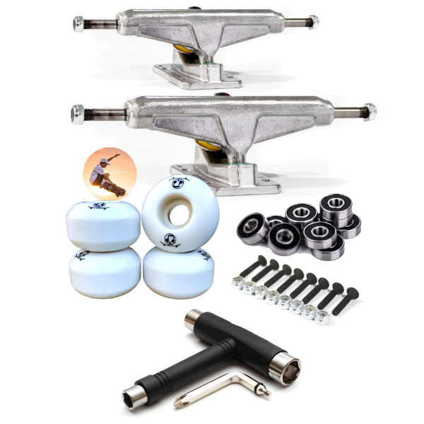 Producto - Combo Trucks Skate Dater Ruedas 52mm Rulemanes Abec 9 y Llave T - ENVIO GRATIS