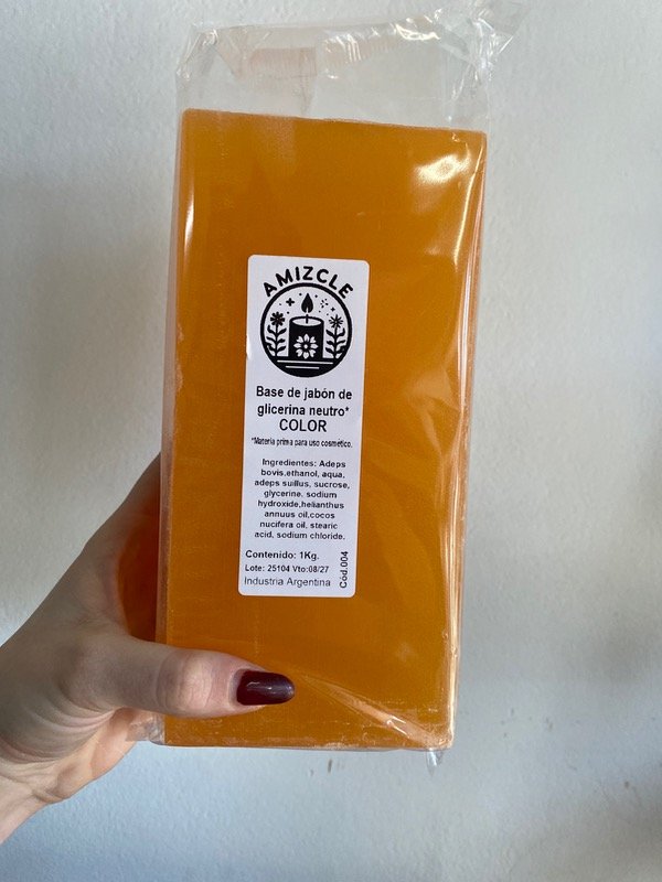 Producto - BARRA DE GLICERINA NARANJA