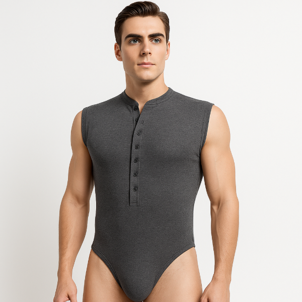 Producto - Body Masculino Sexy con Botones