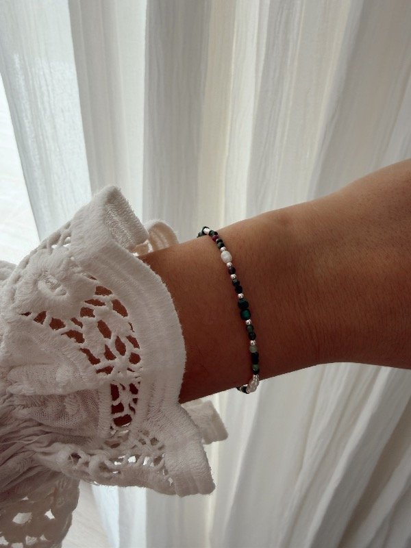 Producto - PULSERA MALAQUITA PERLAS - 0