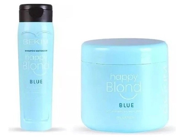 Producto - Shampoo y máscara matizadora azul Bekim