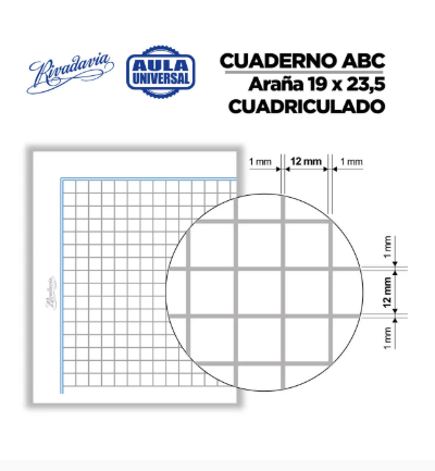 Producto - CUADERNO ARAÑA ROJO CUADRICULADO - 1
