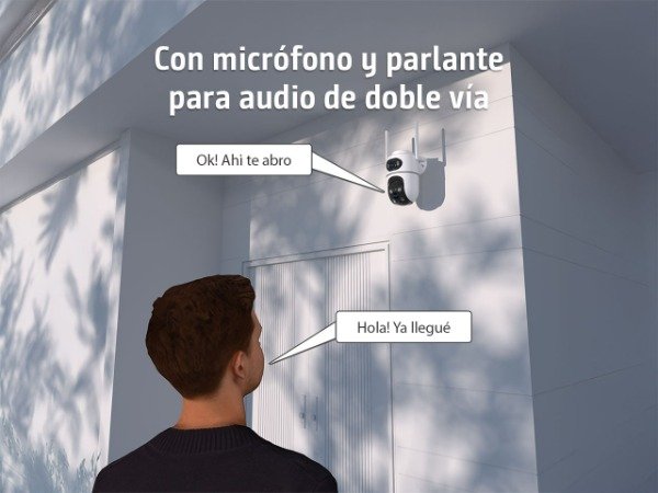 Producto - Camara De Seguridad IP WiFi Exterior Nisuta NSIC633 Doble Lente 3MP+3MP - 3