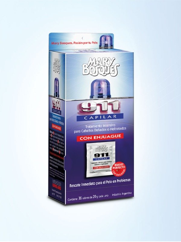Producto - Sachetera - 911 Capilar tratamiento intensivo con enjuague -  36 sobres de 20g