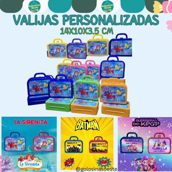 Producto - valijas golosineras Souvenir