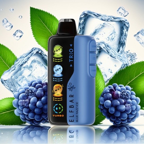 Producto - Elfbar TRIO 40000 puff Blue Razz Ice