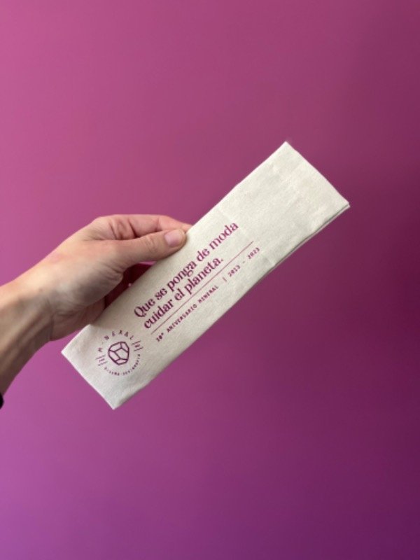 Producto - Porta sorbetes de lienzo 7x23 cm PROMO x25 unidades