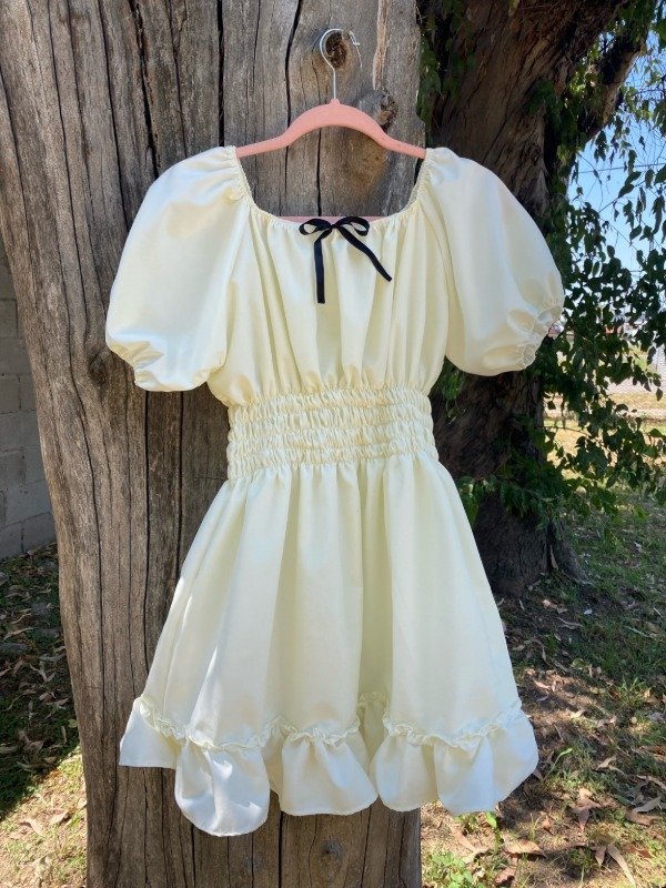 Producto - Vestido Noni beige con moño