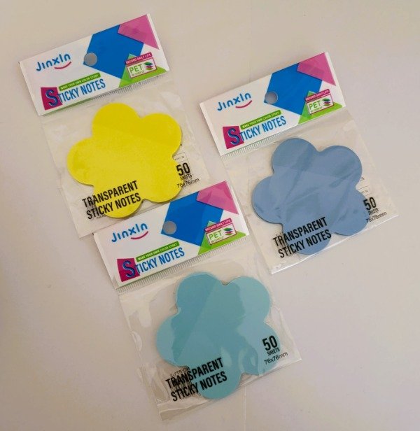 Producto - POST IT TRANSPARENTES FLOR