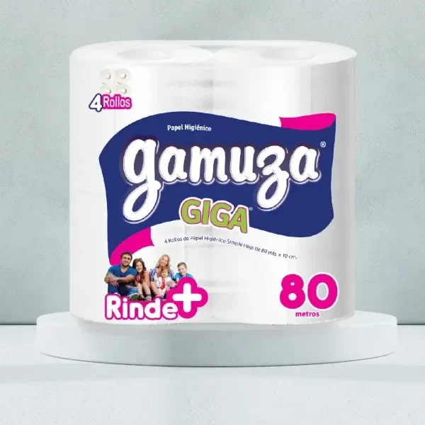 Producto - PAPEL HIGIÉNICO 4u X 80 m GAMUZA
