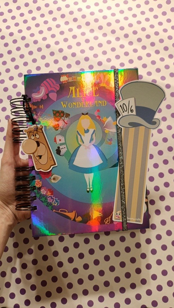 Producto - Agenda o cuaderno Holográfico temática Alicia 4