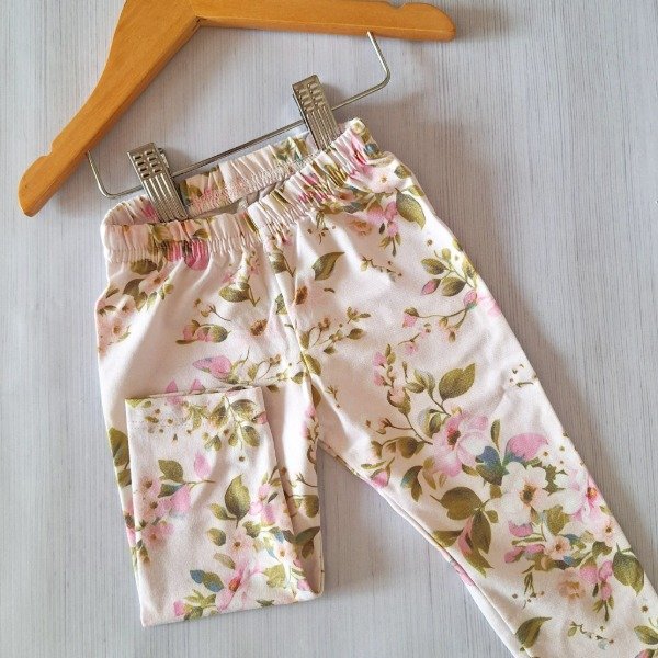 Producto - Calza Est. Digital Rosa Palo con Flores