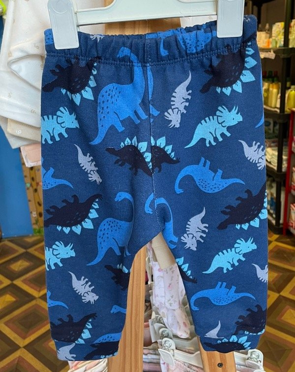 Producto - Pantalón frizado con puño dinos azul talle 2