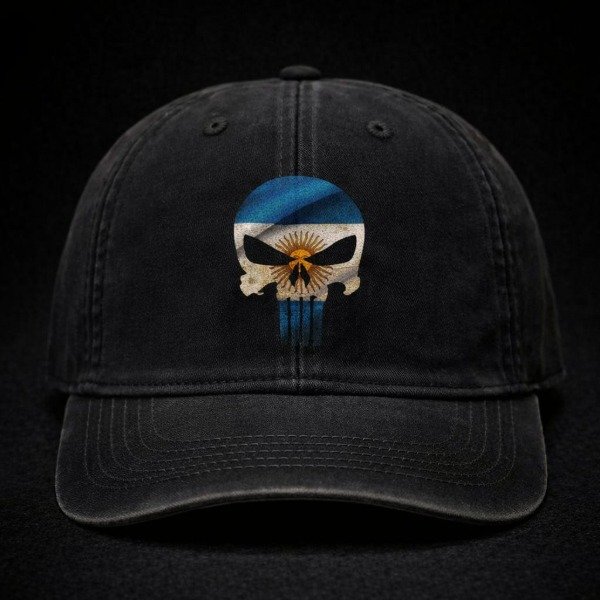 Producto - Gorra Vintage Calavera Táctica Argentina