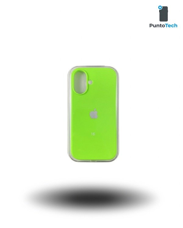 Producto - Silicon case iPhone 16 verde lumi