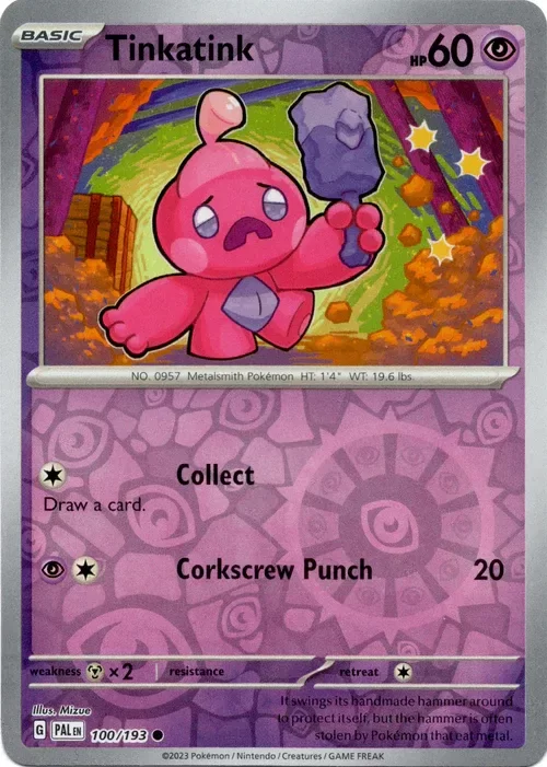 Producto - Tinkatink - 100/193 - Paldea Evolved - Reverse Holo