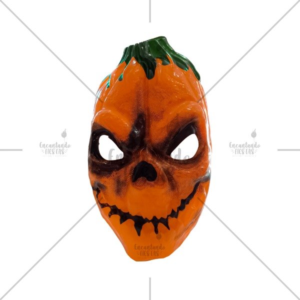 Producto - Mascara Plástico Calabaza Halloween x 1u