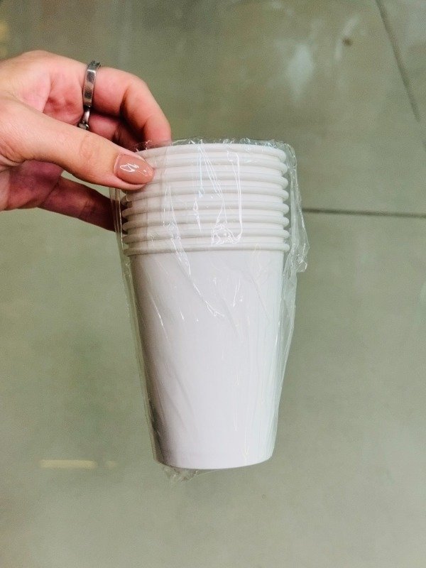 Producto - Vaso polipapel blanco x8u
