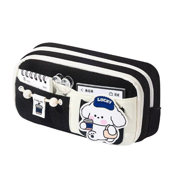 Producto - CARTUCHERA DOBLE DE TELA CON STICKER MODV