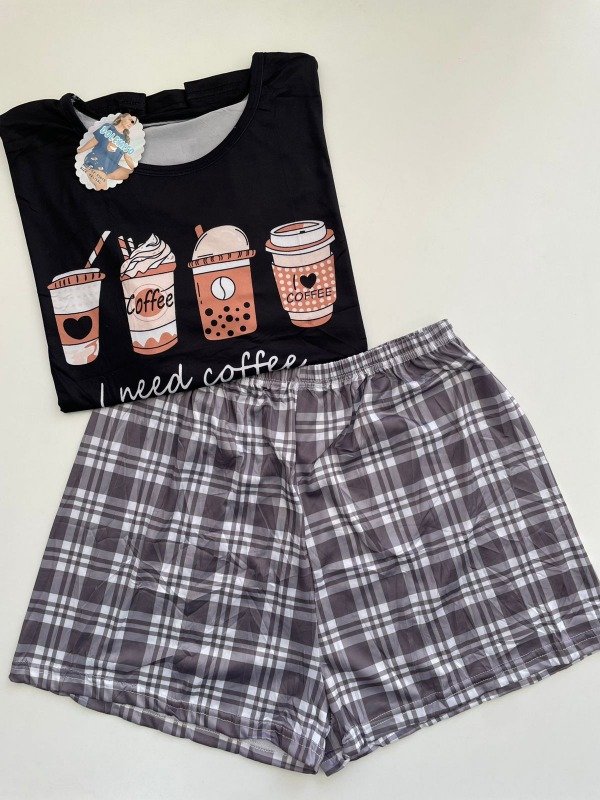 Producto - Pijama corto "COFEE" - COD 3984