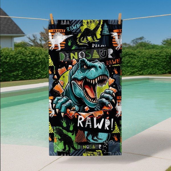 Producto - TOALLON DINO RAWR