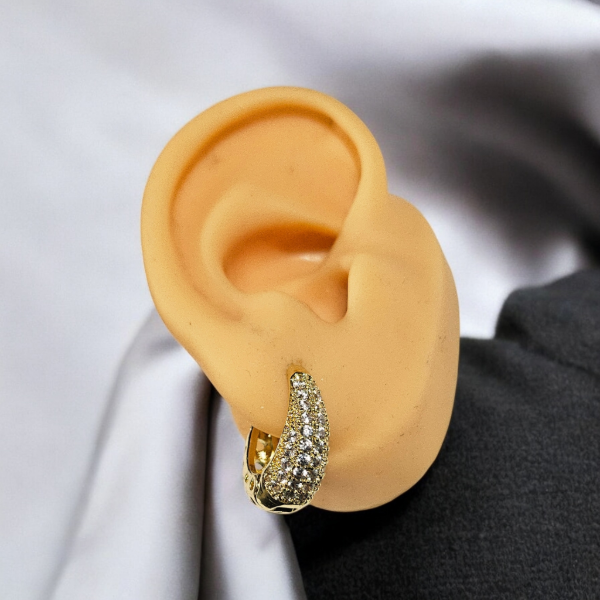 Producto - Argollitas brillo dorado