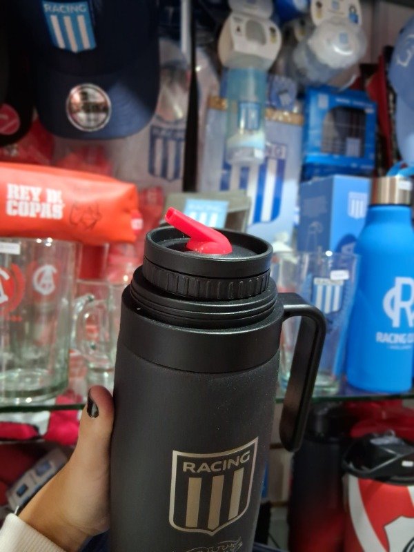 Producto - Termo con manija Racing negro - 2