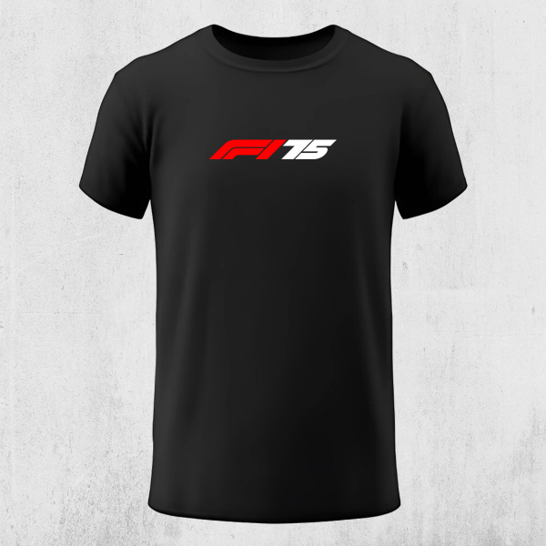 Producto - Remera Formula 1 Frente y Espalda Negra