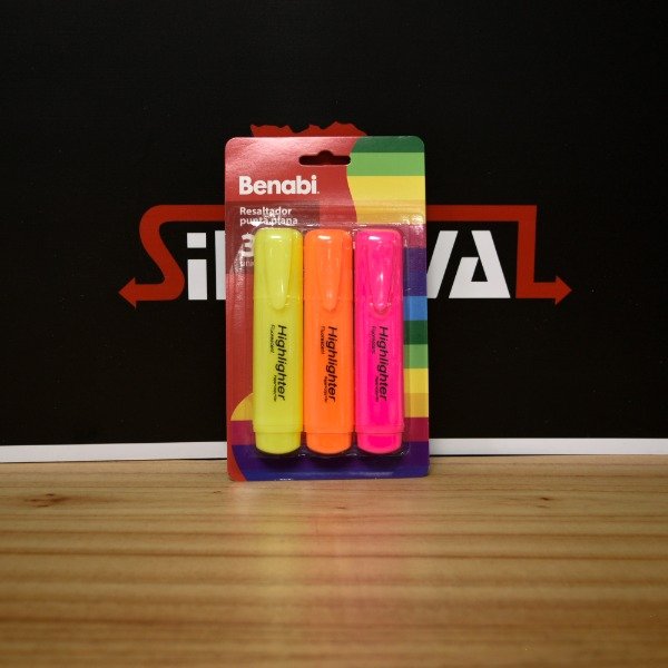 Producto - RESALTADORES X3 EN BLISTER 25812