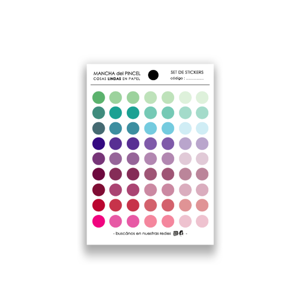 Producto - Circulos verde-rosa