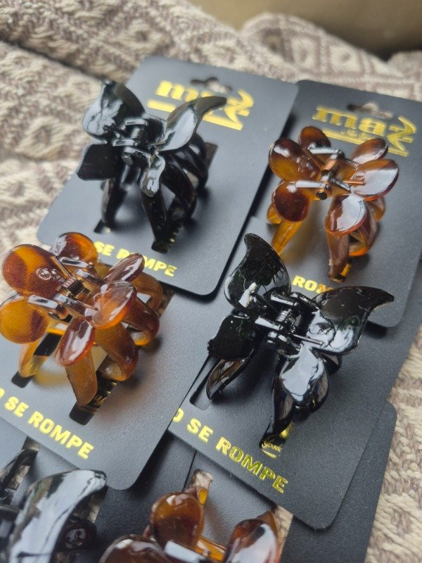 Producto - Broche Mariposa - Flor Carey x 6