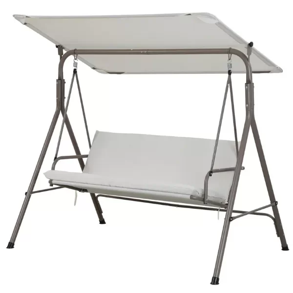 Producto - Sillón columpio colgante importada Taupe acero