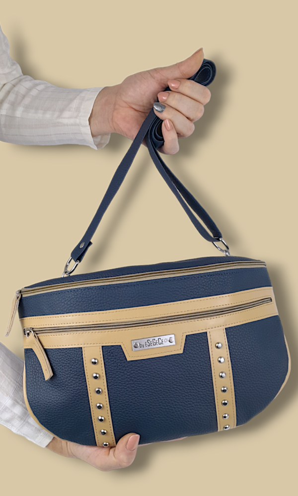 Producto - BANDOLERA - RIÑONERA KIARA AZUL