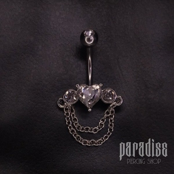 Producto - Ombligo Heart Strass and Chains