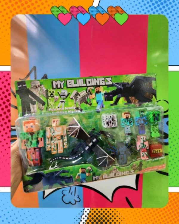 Producto - Blister Minecraft x6 dragón grande