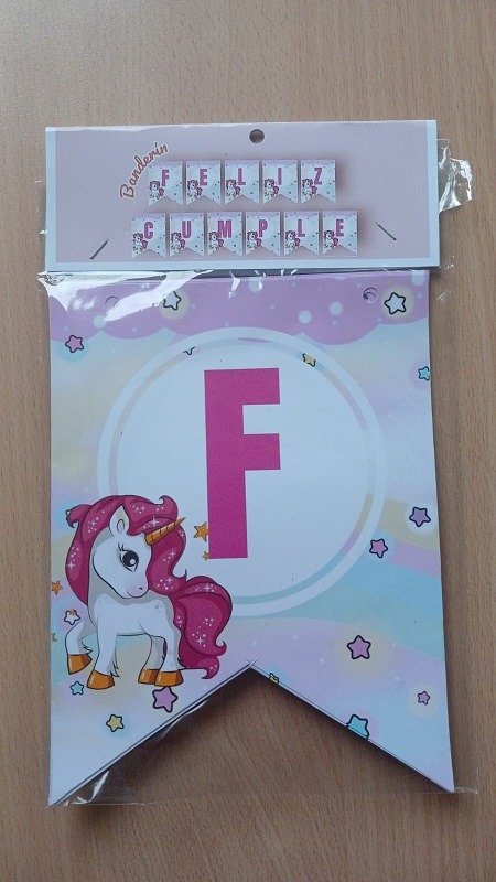 Producto - Banderín Personaje "FC" Unicornio