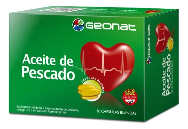 Producto - Omega 3 Aceite de Pescado Geonat 30 cápsulas