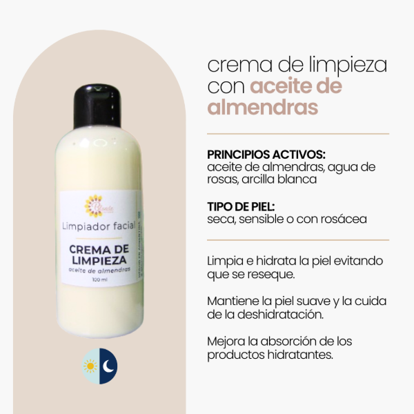 Producto - Crema de limpieza con aceite de almendras - 1
