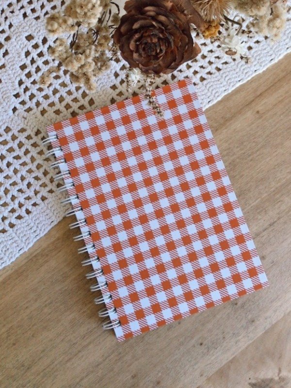 Producto - Cuaderno Tartan Terracota