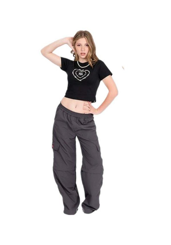 Producto - PANTALON PARACHUTE DESMONTABLE NOT ALONE GRIS