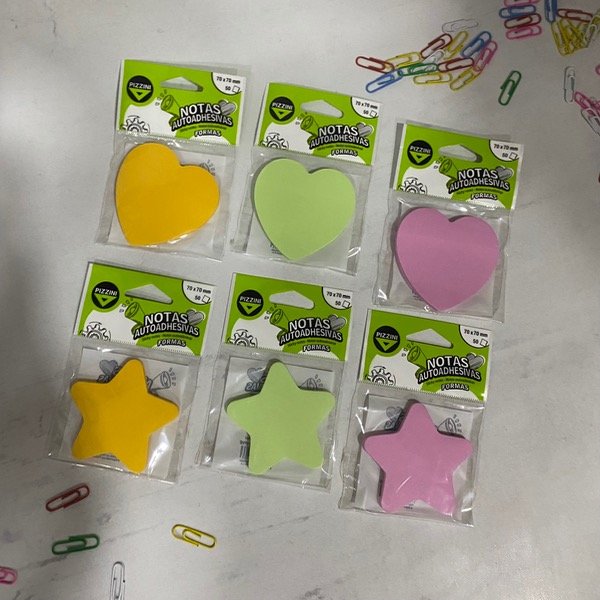Producto - Notas autoadhesivas c/formas